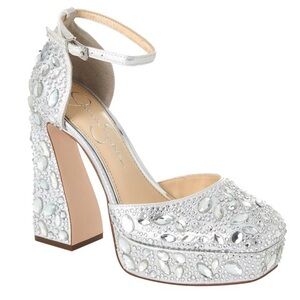 🌸 JESSICA SIMPSON🌸 Dreama Sequined Platform Pump Size 7.5 M